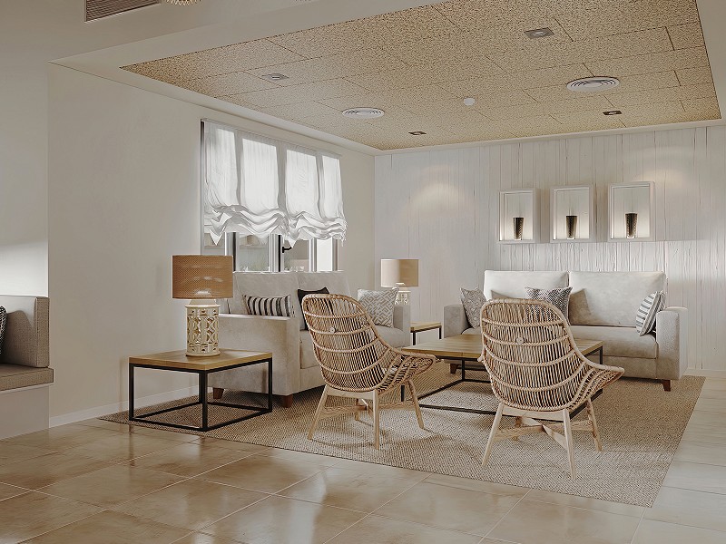 Proyecto de interiorismo para club social de lujo