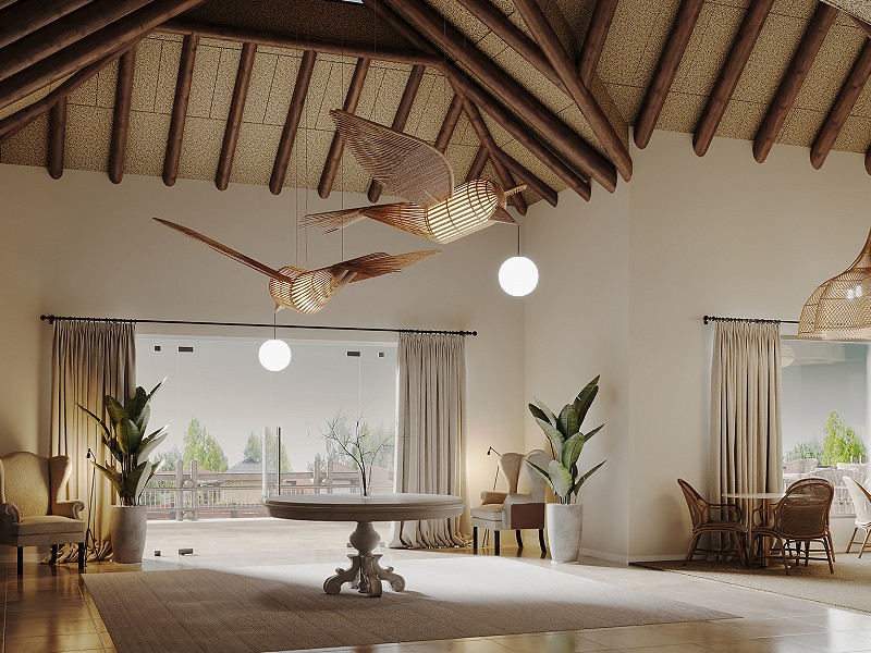 Proyecto de interiorismo para club social de lujo